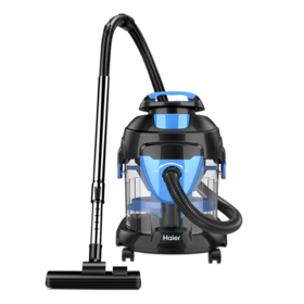 海尔水过滤吸尘器家用桶式强力大功率干湿两用地毯宾馆大吸力浅蓝色