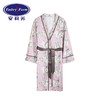 安莉芳新品薄款冰丝印花睡袍女可外穿和服式系带家居睡衣EL00361 商品缩略图1