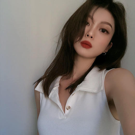 黛唯梵短款修身挂脖小吊带背心女夏季新款外穿辣妹潮ins网红打底衫上衣 商品图1