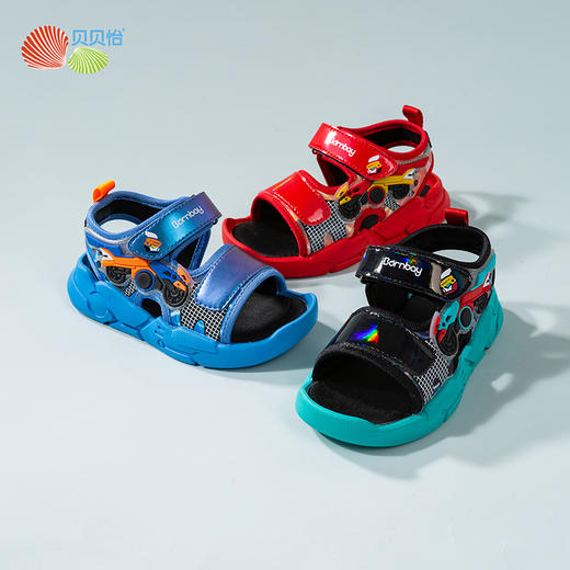 贝贝怡2022夏季新品宝宝稳步鞋男女童清凉时尚凉鞋 商品图0