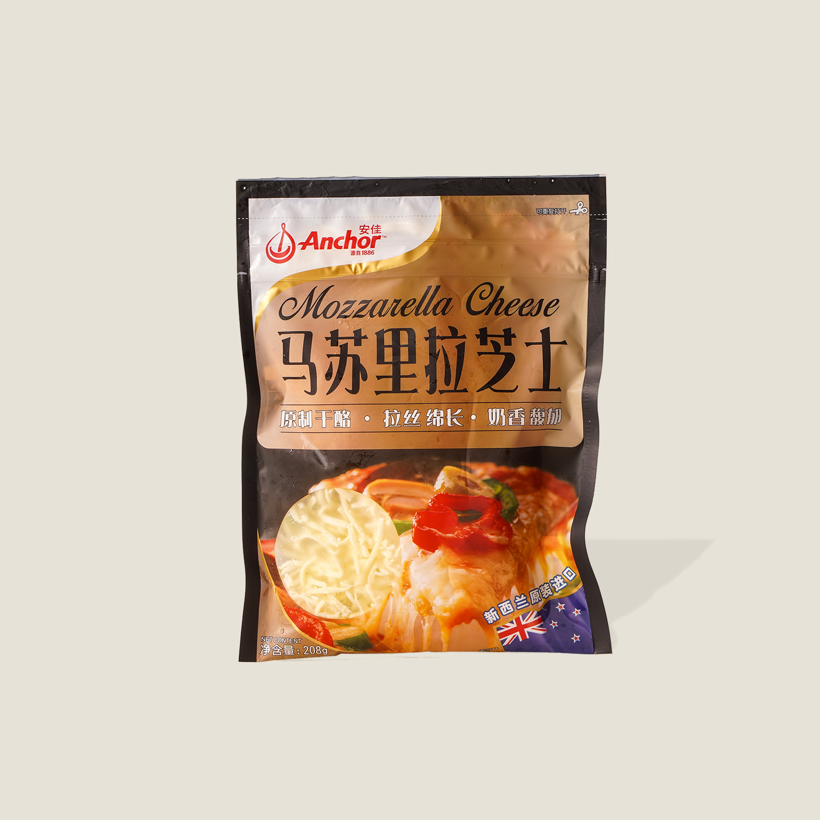 安佳马苏里拉芝士 208g