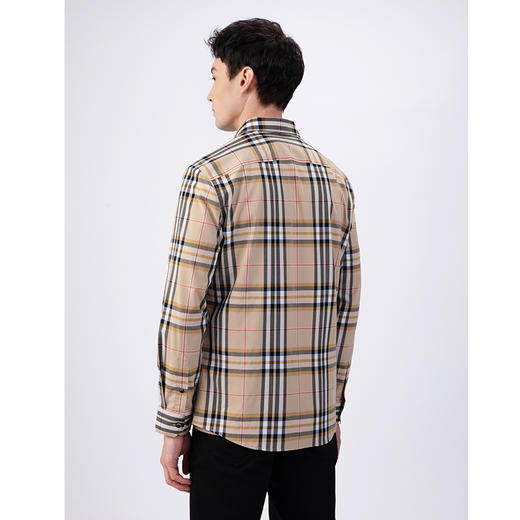 GOOD LUCK/德鲨经典流行色格纹精致舒适长袖衬衫BY21306-825 商品图5