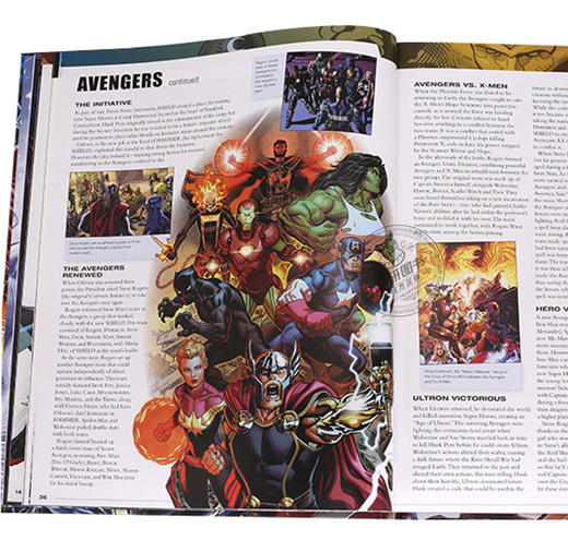 DK 新版漫威百科全书 英文原版 Marvel Encyclopedia New Edition 斯坦李 Stan Lee Marvel复仇者联盟钢铁侠超级英雄图解百科 进口 商品图2