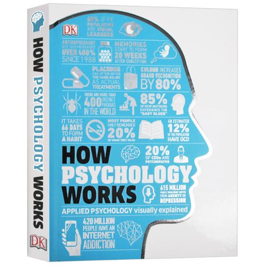 心理学如何运作 英文原版 How Psychology Works DK心理学百科 科普百科图解 英文版原版书籍 进口英语书 商品图3