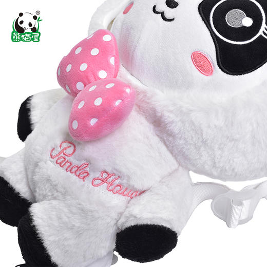 熊猫屋PANDAHOUSE 潘兜毛绒背包  可爱兔/背带熊   送纸袋 商品图4