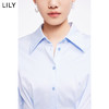LILY2022夏新款女装复古气质纯色显瘦腰封衬衫连衣裙122240C7161 商品缩略图3