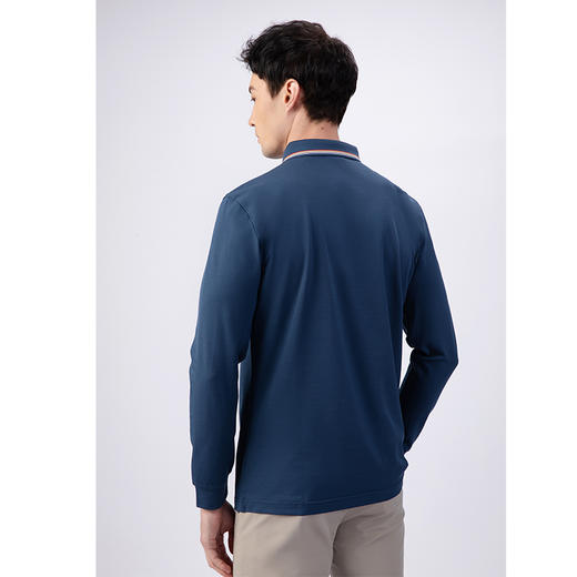 GOOD LUCK/德鲨棉桑蚕丝混纺舒适柔软两色可选长袖T恤BY22109 商品图3