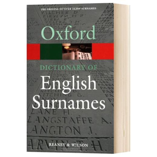 牛津英语姓氏词典 英文原版 A Dictionary of English Surnames 英文版 进口英语书籍 商品图1
