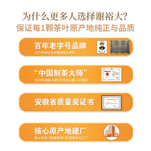 谢裕大祁门红茶 金冠系列 祁红毛峰 红顶2000（听装48g） 商品图2