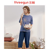 Threegun三枪 【彩条舒肤棉】圆领短袖中裤女士家居套家居服-81374D911 商品缩略图1