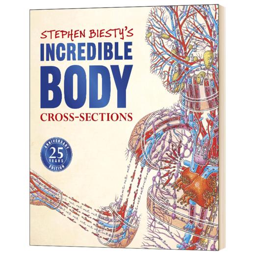 不可思议的大剖面 人体的秘密 英文原版 Stephen Biesty's Incredible Body Cross sections 25周年版 DK科普百科英文版进口英语书 商品图1