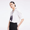 LILY2022夏新款女装经典复古洋气时髦法式简约白衬衫122240C4162 商品缩略图1