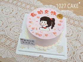 1027CAKE |  手绘蛋糕 我的女孩