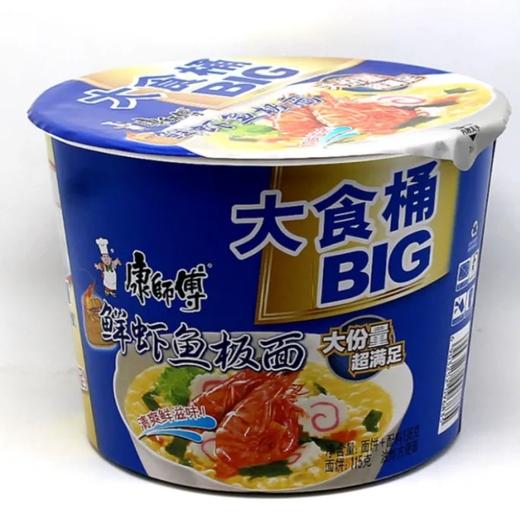 康师傅鲜虾鱼板大食桶面 商品图0