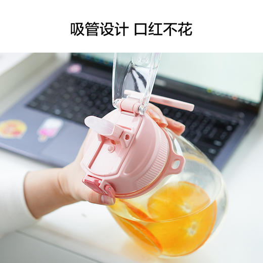 乐扣乐扣大肚杯塑料Tritan大容量水杯吸管高颜值水壶 ABF648 商品图2
