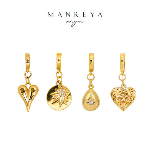 Manreya玛芮雅「爱乐之城」淡水珍珠法式复古吊坠套装项链可替换女锁骨链 商品图1