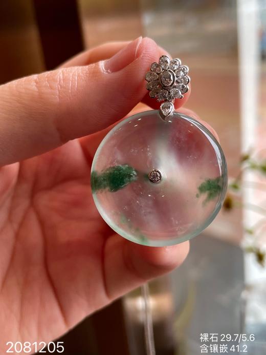 玻璃飘花平安扣吊坠 69999【2081205】 商品图8