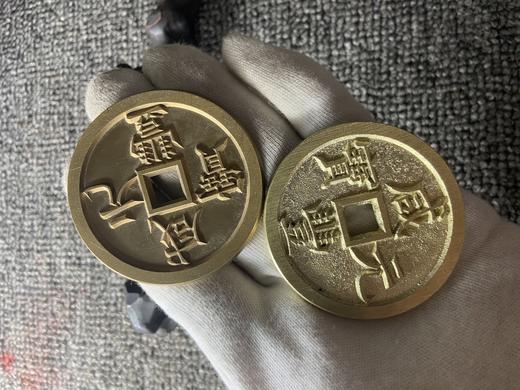 新品上架【古泉书馆文创工艺品-咸丰宝泉当五百雕母 镇纸】 商品图11