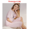 Threegun三枪 【彩条舒肤棉】圆领短袖中裤女士家居套家居服-81374D911 商品缩略图2