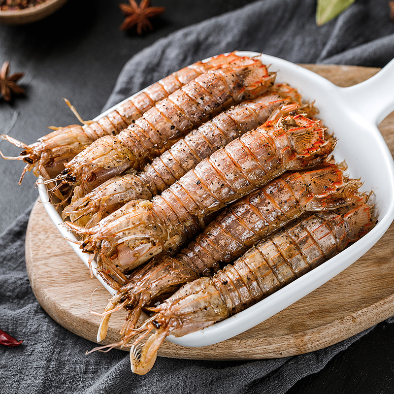 【夏日解馋小吃】渔人小胖 椒盐皮皮虾 虾肉紧致Q弹，椒盐丝丝入味，酥香可口，200g/盒.01