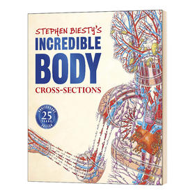 不可思议的大剖面 人体的秘密 英文原版 Stephen Biesty's Incredible Body Cross sections 25周年版 DK科普百科英文版进口英语书