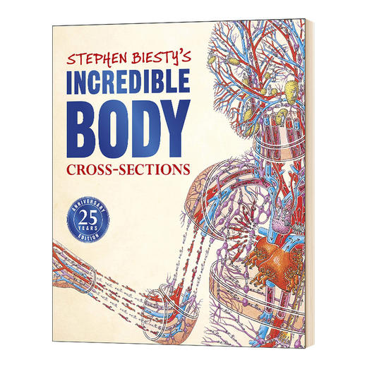 不可思议的大剖面 人体的秘密 英文原版 Stephen Biesty's Incredible Body Cross sections 25周年版 DK科普百科英文版进口英语书 商品图0