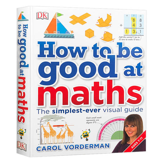 如何擅长数学 英文原版 How to be Good at Maths DK系列 儿童stem创新思维培养 图解数学 小学生英语教材教辅指南 英文版书籍 商品图1