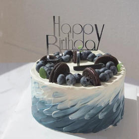 生日蛋糕 蓝羽