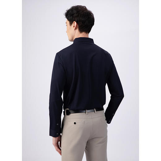 GOOD LUCK/德鲨超弹轻薄舒适干爽净色简约长袖T恤BY22101 商品图5