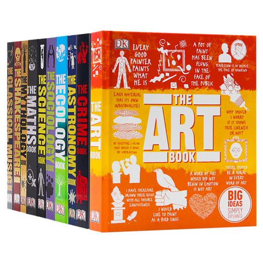 DK学科科普百科系列图解 10本套装 人类的思想百科丛书 英文原版 Big Ideas Simply Explained 精装 英文版进口英语书籍 商品图0