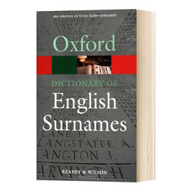 牛津英语姓氏词典 英文原版 A Dictionary of English Surnames 英文版 进口英语书籍