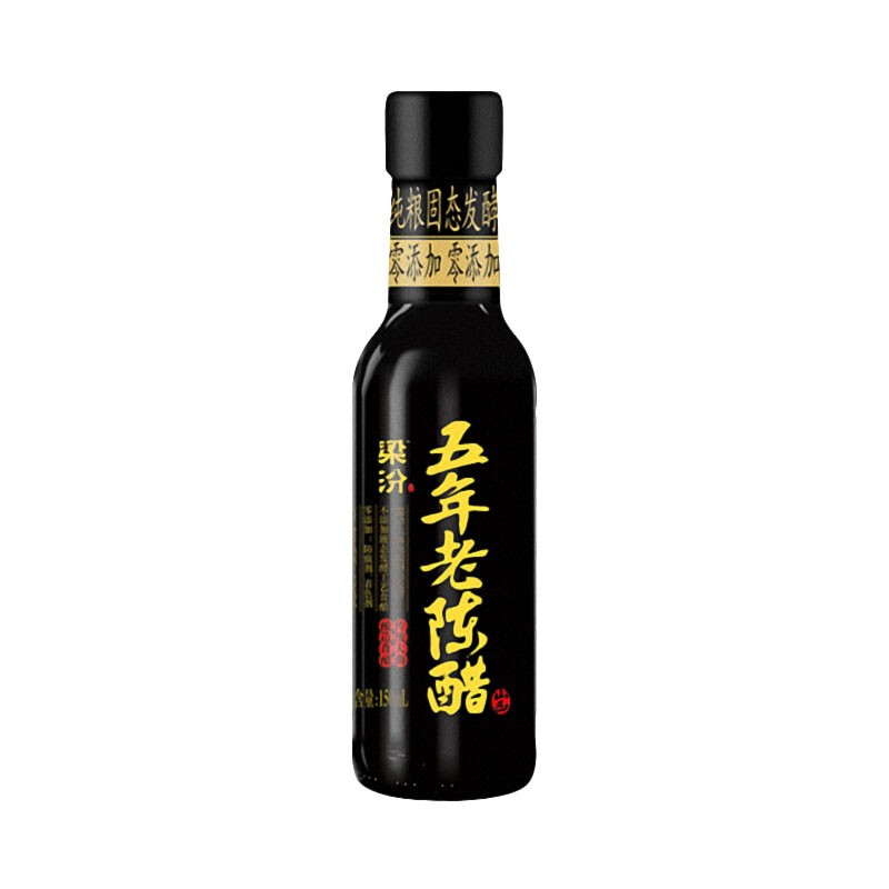 梁汾 食用醋 山西陈醋 饺子醋 五年老陈醋6度 150ML*2