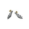 北京仓｜Kiss the Frog-Wing-翅膀 耳环（黑色）［希腊设计师］ 商品缩略图0