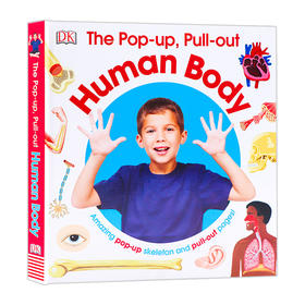 DK人体构造立体百科 英文原版 The Pop up Pull out Human Body 人类身体科普启蒙 全彩插画版图解 精装 英文版进口英语书籍