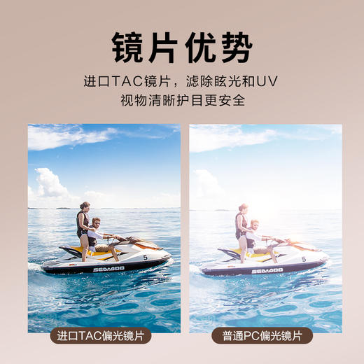 普莱斯PS7022 偏光太阳镜  方形大框 板材+合金 商品图5