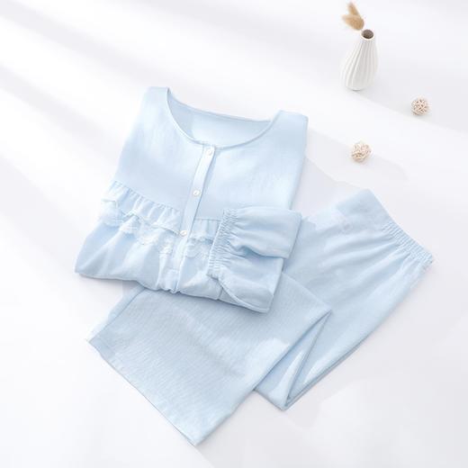安莉芳棉质圆领睡衣睡裤女休闲家居服套装EL00420 商品图1