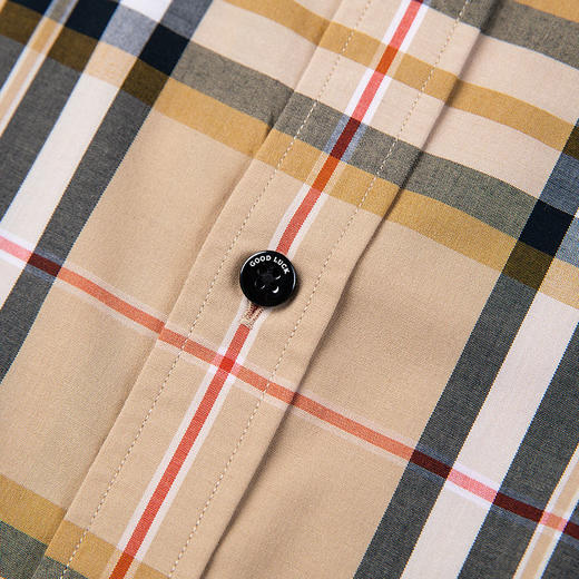 GOOD LUCK/德鲨经典流行色格纹精致舒适长袖衬衫BY21306-825 商品图8