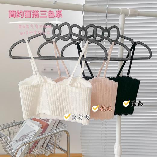 黛唯梵薄款无痕抹胸无肩带防滑纯欲内衣女小胸聚拢收副乳少女无钢圈文胸 商品图1