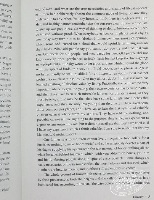 【中商原版】Walden 瓦尔登湖 精装 港台原版 亨利大卫梭罗 香港商务印书馆 商品图6