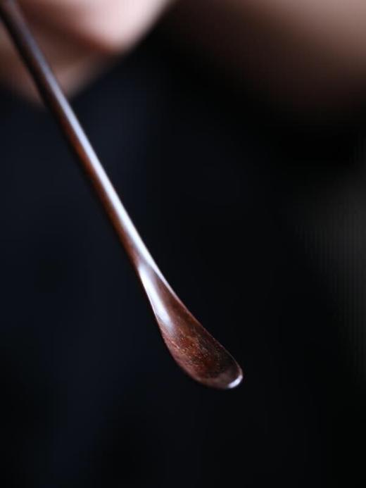 【青山特惠】老料 大红酸枝 荷合 茶则一套  s5 商品图4