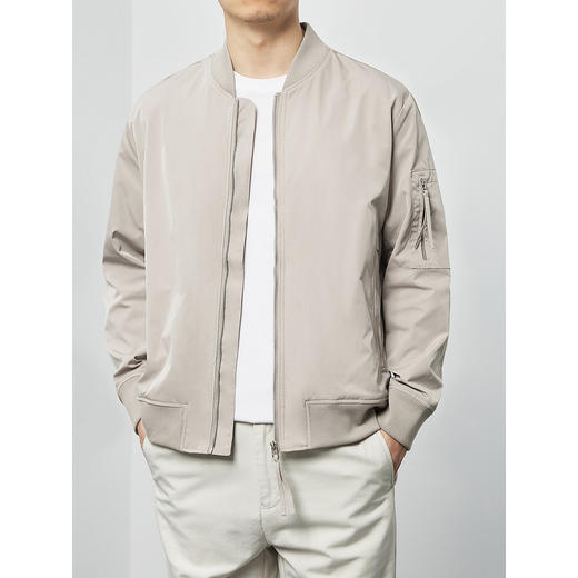 2021秋季新款棒球领飞行员夹克外套男士青年帅气上衣休闲棒球服潮8589 商品图2