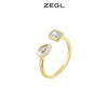 ZEGL几何戒指女设计小众高级感指环时尚个性复古开口可调节食指戒 商品缩略图5