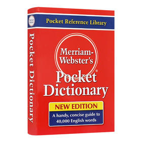 韦氏袖珍字词典 英文原版 Merriam-Webster's Pocket Dictionary 英文版进口英语学习工具书