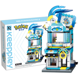 启蒙积木K20208 杰尼龟主题泳具店