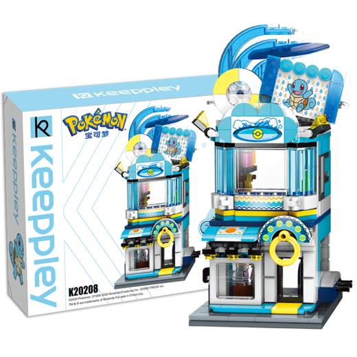 启蒙积木K20208 杰尼龟主题泳具店 商品图0