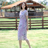 佐尔美夏季新款 桑蚕丝真丝乔其连衣裙女E12LS82 商品缩略图3