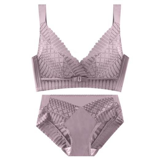 【特价】洁丽雅文胸套装内衣女性感蕾丝美背聚拢文胸内衣套装 商品图11