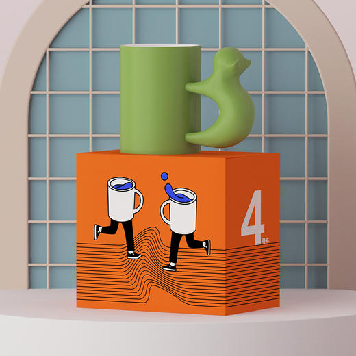 空之间生可爱猫咪陶瓷马克杯女生小众家用杯子礼盒男生创意咖啡杯 商品图4