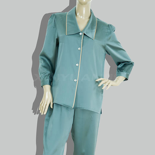 鑫缘 真丝女长袖睡衣套 HD2007 商品图1