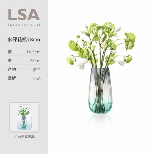 英国进口LSA玻璃春风/水绿系列轻奢水晶玻璃花瓶 商品图5